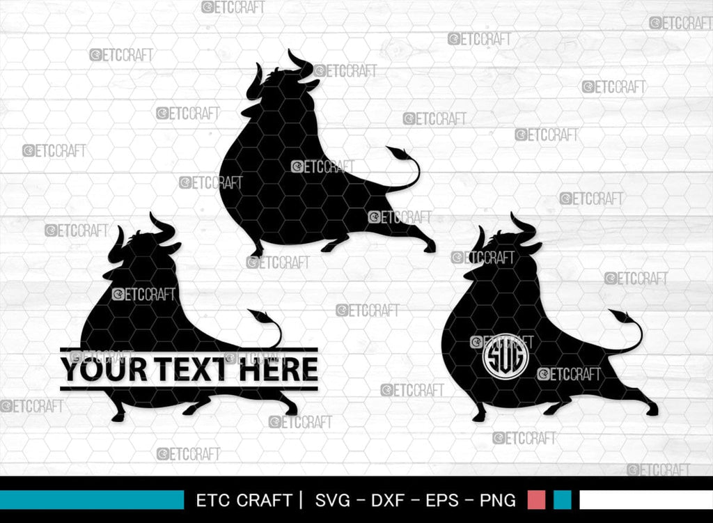Ferdinand Monogram, Ferdinand Silhouette, Ferdinand SVG, Ferdinand Bull ...