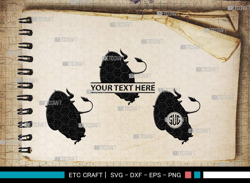 Ferdinand Monogram, Ferdinand Silhouette, Ferdinand SVG, Ferdinand Bull ...