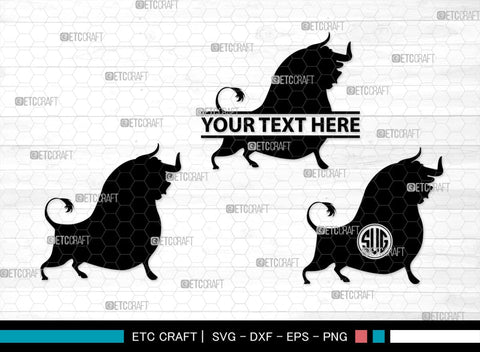 Ferdinand Monogram, Ferdinand Silhouette, Ferdinand SVG, Ferdinand Bull Svg, Ferdinand Character Svg, Animal Svg, SB00262 SVG ETC Craft 