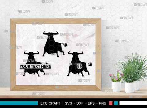 Ferdinand Monogram, Ferdinand Silhouette, Ferdinand SVG, Ferdinand Bull Svg, Ferdinand Character Svg, Animal Svg, SB00262 SVG ETC Craft 