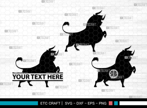 Ferdinand Monogram, Ferdinand Silhouette, Ferdinand SVG, Ferdinand Bull Svg, Ferdinand Character Svg, Animal Svg, SB00262 SVG ETC Craft 