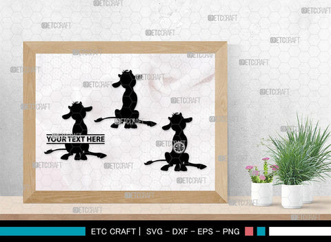 Ferdinand Monogram, Ferdinand Silhouette, Ferdinand SVG, Ferdinand Bull Svg, Ferdinand Character Svg, Animal Svg, SB00262 SVG ETC Craft 