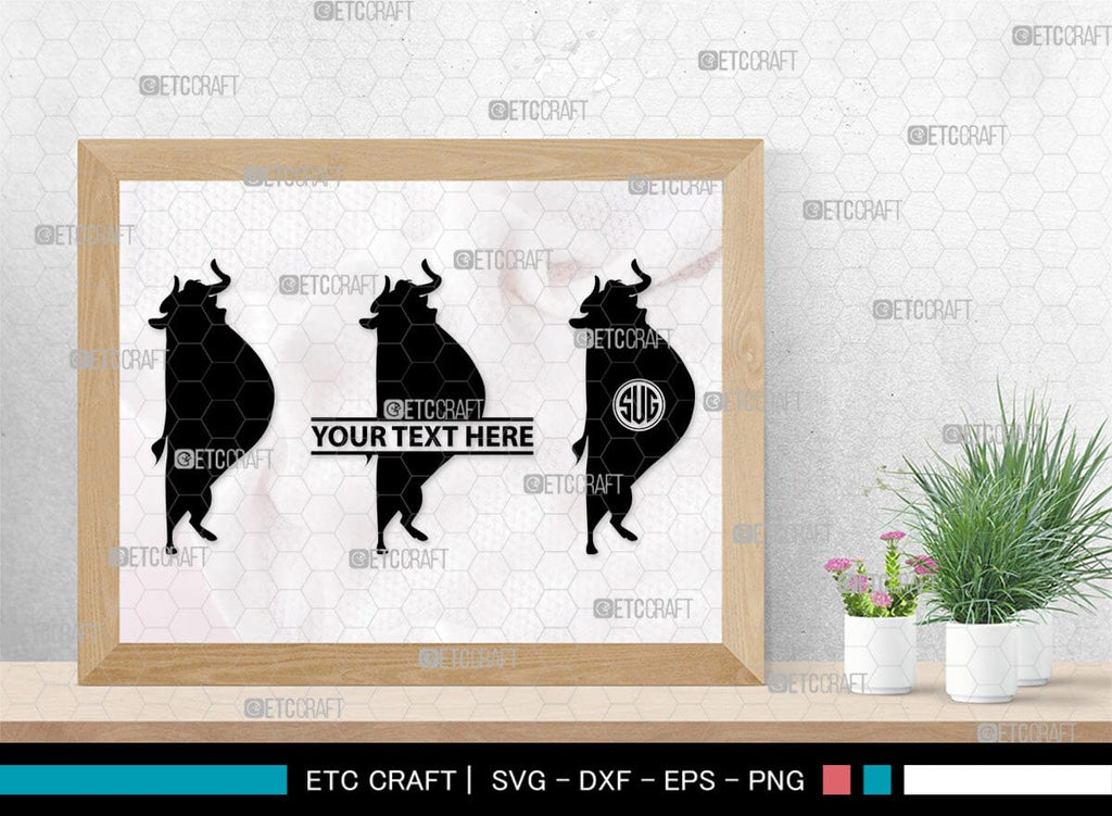 Ferdinand Monogram, Ferdinand Silhouette, Ferdinand SVG, Ferdinand Bull ...