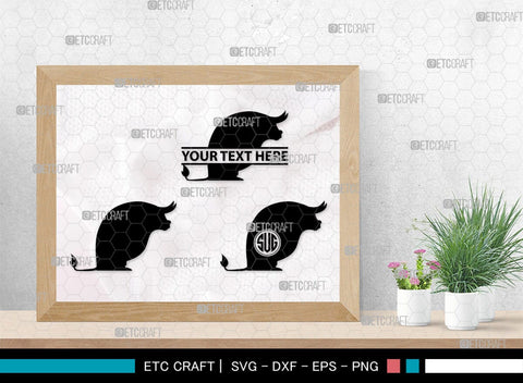 Ferdinand Monogram, Ferdinand Silhouette, Ferdinand SVG, Ferdinand Bull Svg, Ferdinand Character Svg, Animal Svg, SB00262 SVG ETC Craft 