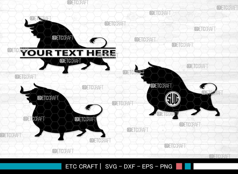 Ferdinand Monogram, Ferdinand Silhouette, Ferdinand SVG, Ferdinand Bull ...