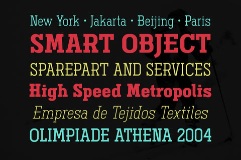 Ferguson Slab Font Family Font Arterfak Project 