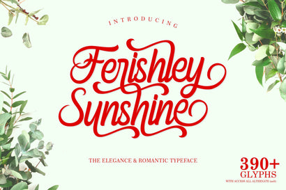 Ferishley Sunshine Font Holydie Studio 