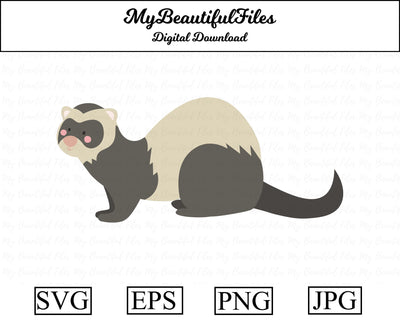 ferret - animal SVG MyBeautifulFiles 