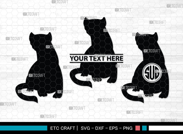 Ferret Monogram, Ferret Silhouette, Ferret SVG, Weasel Svg, Animal Svg, Ferret Svg, SB00263 SVG ETC Craft 