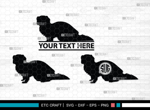 Ferret Monogram, Ferret Silhouette, Ferret SVG, Weasel Svg, Animal Svg, Ferret Svg, SB00263 SVG ETC Craft 