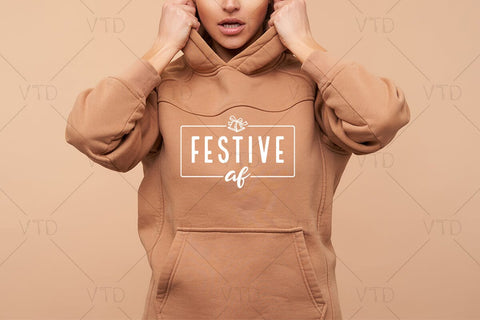 Festive Af Svg for Merry Christmas Winter Holiday, Jolly af Svg, Merry Christmas Svg, Christmas Svg, Sarcastic Christmas Svg, Funny Christmas Svg SVG DesignDestine 