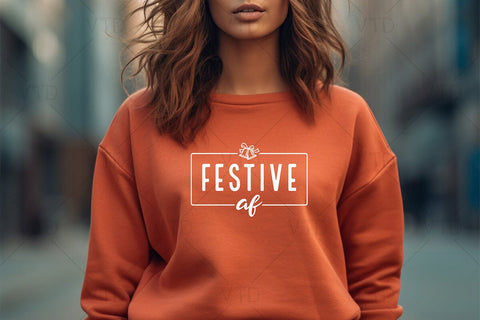 Festive Af Svg for Merry Christmas Winter Holiday, Jolly af Svg, Merry Christmas Svg, Christmas Svg, Sarcastic Christmas Svg, Funny Christmas Svg SVG DesignDestine 