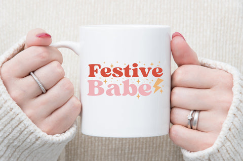 Festive Babe Christmas SVG Design SVG designartist 