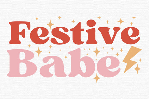 Festive Babe Christmas SVG Design SVG designartist 