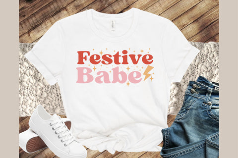 Festive Babe Christmas SVG Design SVG designartist 