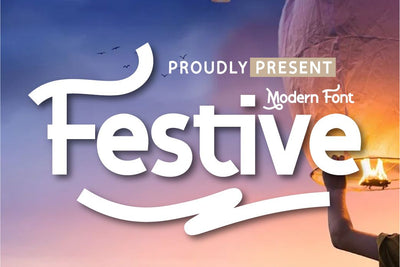 Festive Font twinletter 