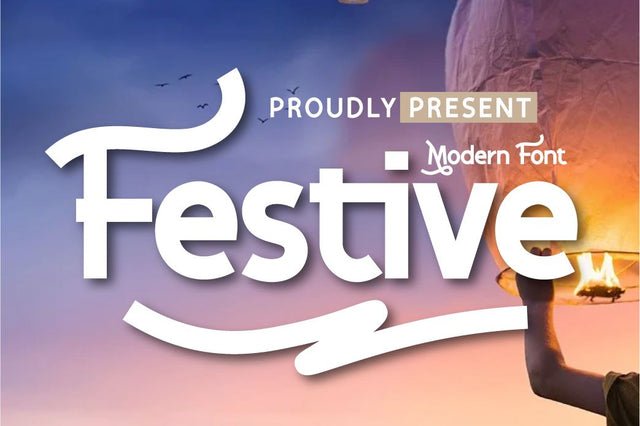 Festive Font twinletter 