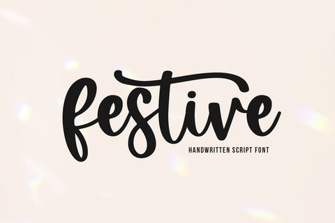 Festive - Handwritten Script Font Font KA Designs 