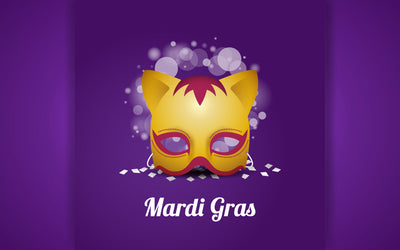 Festive mardi gras background greeting card. Carnival holiday celebration with mask decoration. SVG naemmiah021 
