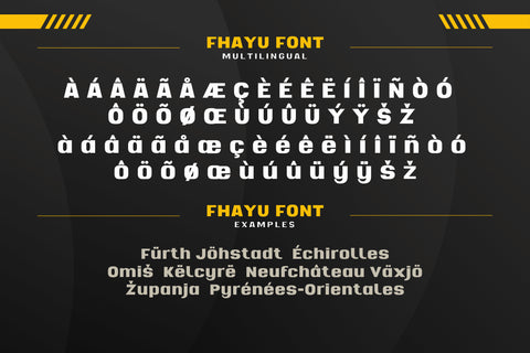 Fhayu Font twinletter 