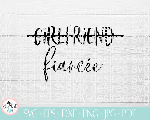 Fiancee svg, wedding svg, Future Mrs SVG, Engaged SVG, mrs svg, girlfriend shirts, future Bride, svg designs, svg for cricut, svg cut files SVG MyDesiredSVG 