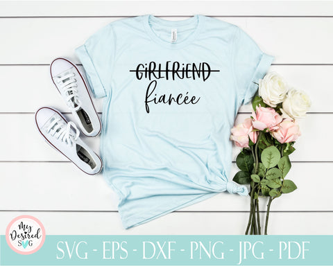 Fiancee svg, wedding svg, Future Mrs SVG, Engaged SVG, mrs svg, girlfriend shirts, future Bride, svg designs, svg for cricut, svg cut files SVG MyDesiredSVG 
