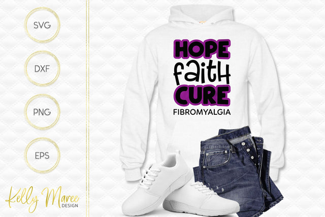 Fibromyalgia Awareness Cut File Kelly Maree Design 