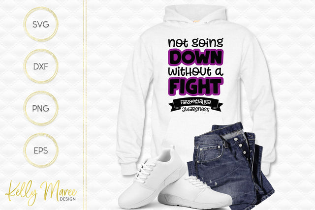 Fibromyalgia Awareness Cut File Kelly Maree Design 
