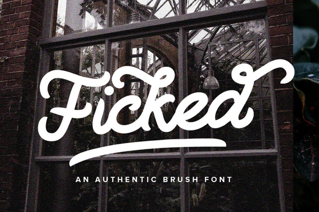 Ficked - Monoline Script Font Vultype Co 