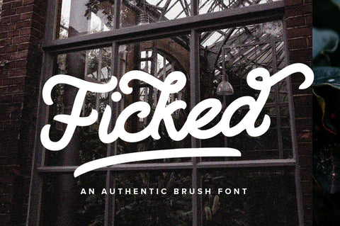 Ficked - Monoline Script Font Vultype Co 