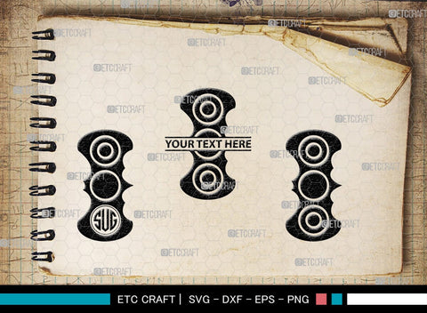 Fidget Spinner Monogram, Fidget Spinner Silhouette, Fidget Spinner SVG, Spinner Svg, Hand Spinner Svg, SB00426 SVG ETC Craft 