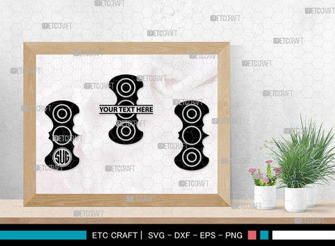 Fidget Spinner Monogram, Fidget Spinner Silhouette, Fidget Spinner SVG, Spinner Svg, Hand Spinner Svg, SB00426 SVG ETC Craft 