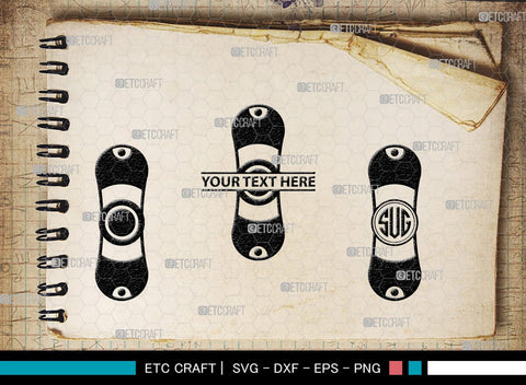 Fidget Spinner Monogram, Fidget Spinner Silhouette, Fidget Spinner SVG, Spinner Svg, Hand Spinner Svg, SB00426 SVG ETC Craft 