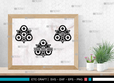 Fidget Spinner Monogram, Fidget Spinner Silhouette, Fidget Spinner SVG, Spinner Svg, Hand Spinner Svg, SB00426 SVG ETC Craft 