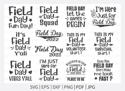 Field Day 2022 Svg, Field Day Fun Day, Field Day Svg, Field Day 2022 Svg bundle, Teacher svg School SVG, Field Day typography, Field day cut files SVG Dinvect 