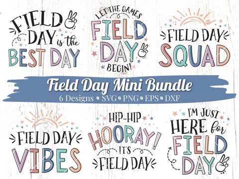 Field Day SVG Bundle SVG Caffeinated SVGs 