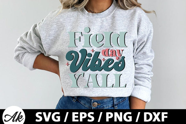 Field day vibes y'all Retro SVG SVG akazaddesign 