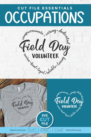 Field day volunteer svg SVG SVG Cut File 