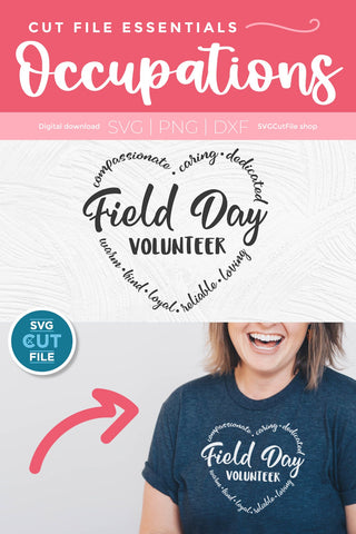 Field day volunteer svg SVG SVG Cut File 