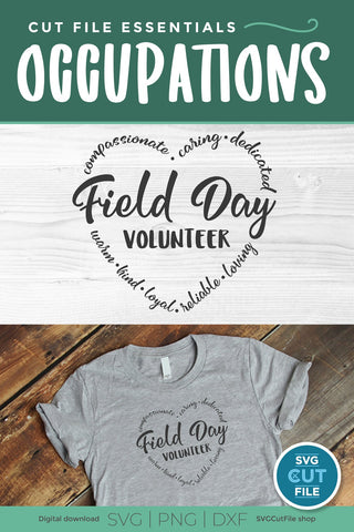 Field day volunteer svg SVG SVG Cut File 