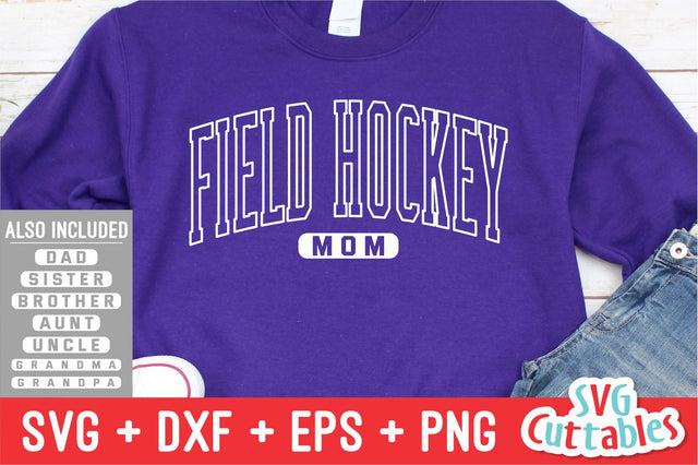 Field Hockey Family svg - Field Hockey Mom svg - eps - dxf - png - Field Hockey Cut File - Silhouette - Cricut - Digital Download SVG Svg Cuttables 