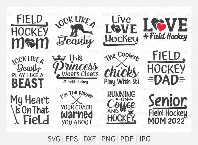 Field Hockey svg Bundle, Field Hockey svg, Hockey SVG Bundle, field hockey typography, field hockey t-shirts, Field Hockey Png, Vinyl cut SVG Dinvect 