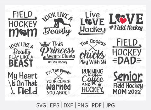 Field Hockey svg Bundle, Field Hockey svg, Hockey SVG Bundle, field hockey typography, field hockey t-shirts, Field Hockey Png, Vinyl cut SVG Dinvect 