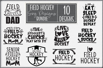 Field Hockey SVG Designs Bundle SVG Creativeart88 