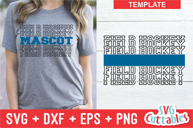 Field Hockey svg - Field Hockey Template 003 - svg - eps - dxf - Silhouette - Cricut Cut File - Fill It In - Digital File SVG Svg Cuttables 