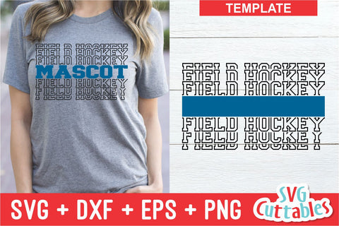 Field Hockey svg - Field Hockey Template 003 - svg - eps - dxf - Silhouette - Cricut Cut File - Fill It In - Digital File SVG Svg Cuttables 
