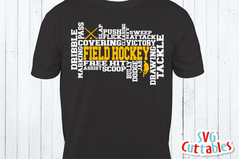 Field Hockey Word Art SVG Svg Cuttables 