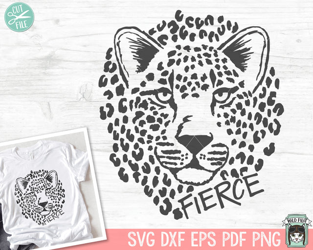 Fierce Leopard SVG Cut File SVG Wild Pilot 