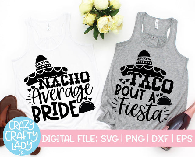 Fiesta Bachelorette SVG Cut File Bundle SVG Crazy Crafty Lady Co.