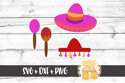 Fiesta Bundle - Sombreros and Maracas SVG Cheese Toast Digitals 